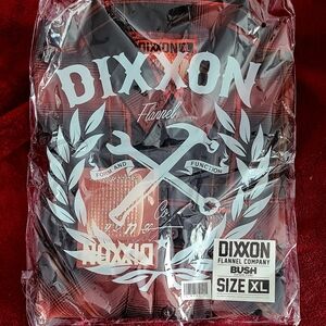 DIXXON Bush Flannel Shirt - Red and Black